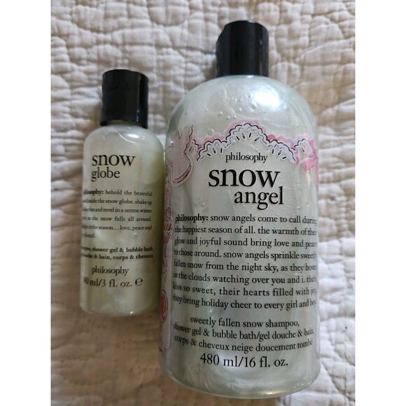 Philosophy Other - LOT 2 Philosophy Snow Angel 16oz,  Snow Globe 3oz , Shampoo Shower Gel